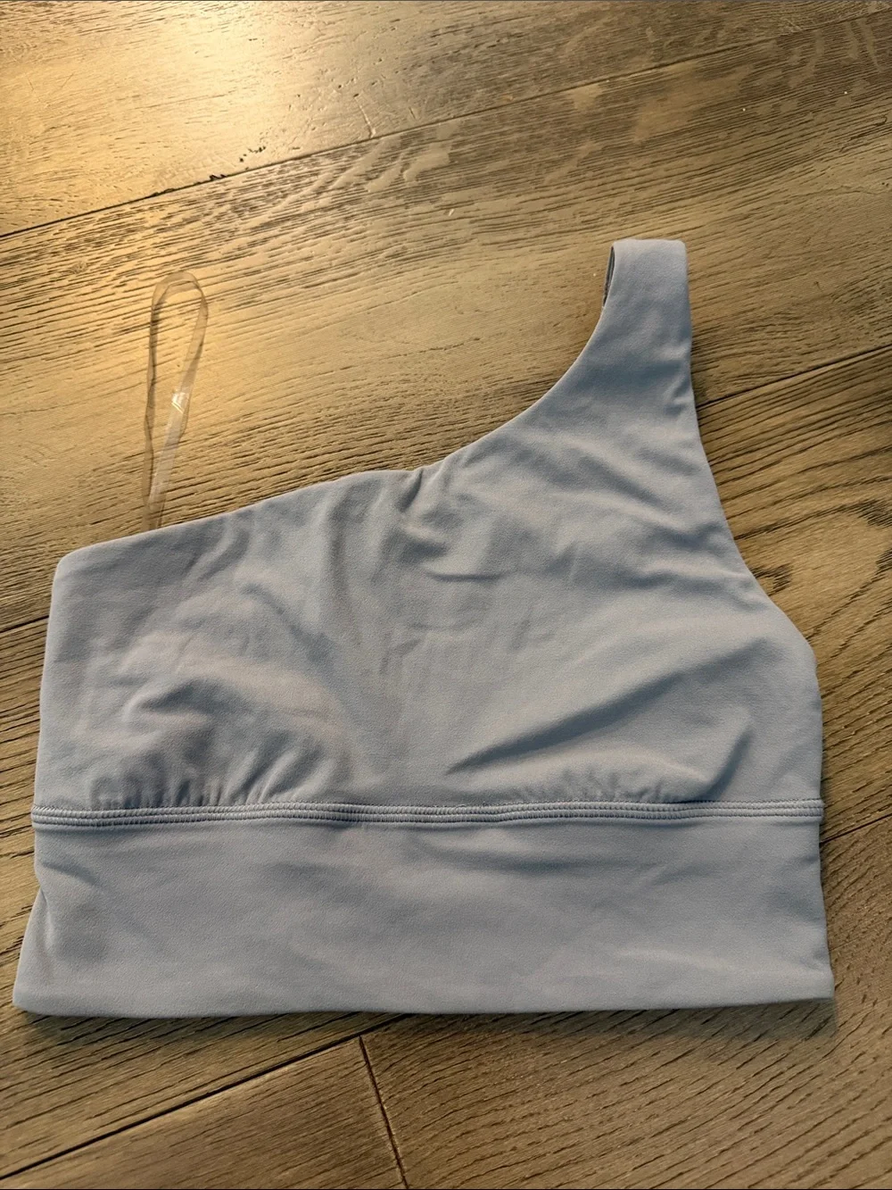 lululemon athletica Asymmetrical One-Shoulder Sports Bra Top - Light Blue
